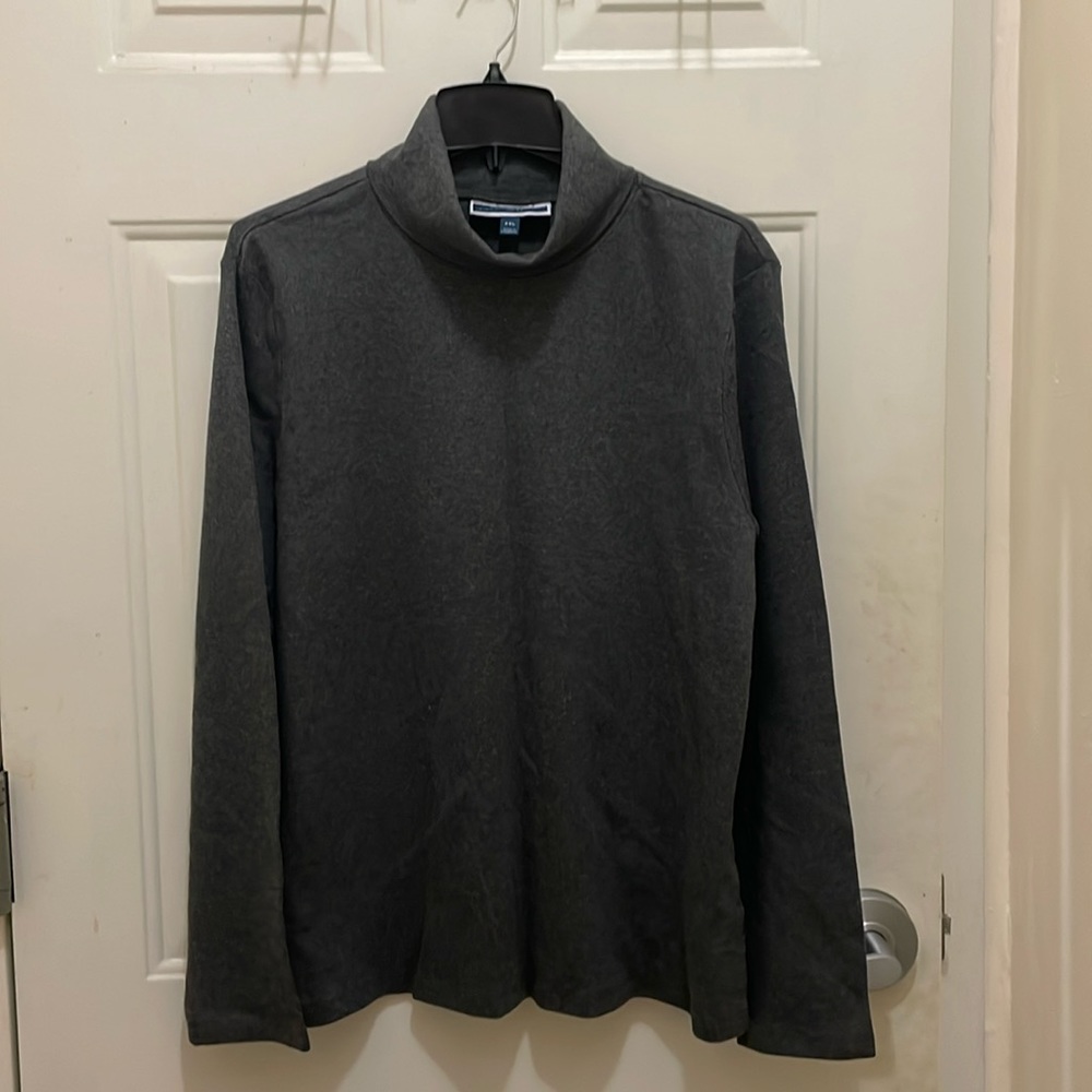 KAREN SCOTT:NWOT, women’s size 2XL grey turtleneck; 100%cotton
